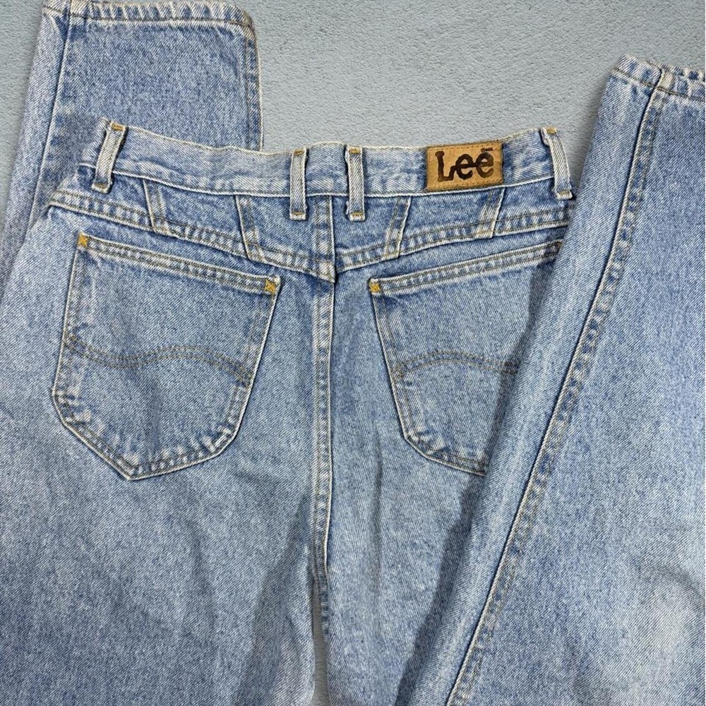 Vintage Lee Riders Jeans Mens 29x30 Stone Wash Blue Denim Union Made USA 80s 90s